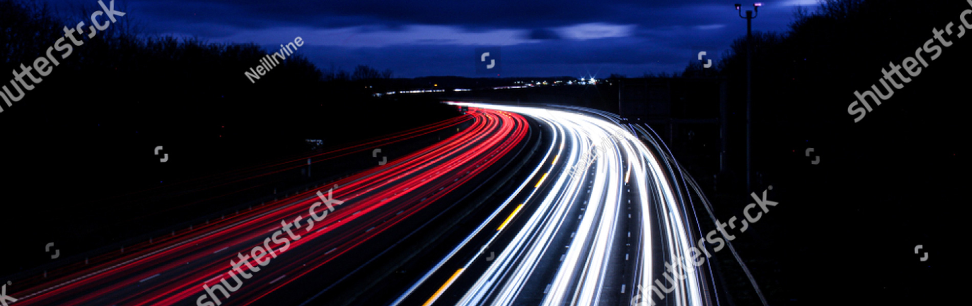 Stock Photo A Spectacular Photo Of The M Motorway At Junction Sheffield Rotherham And Worksop Light Trails 1604806930